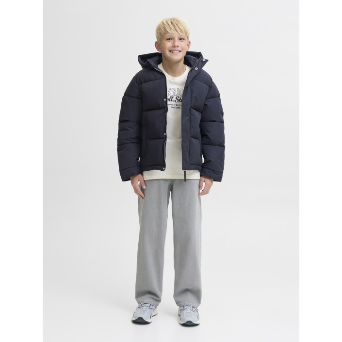 jack en jones boys JORINWOOD HOOD PUFFER JACKET JNR Dark Navy | Freewear JORINWOOD HOOD PUFFER JACKET JNR - www.freewear.nl - Freewear