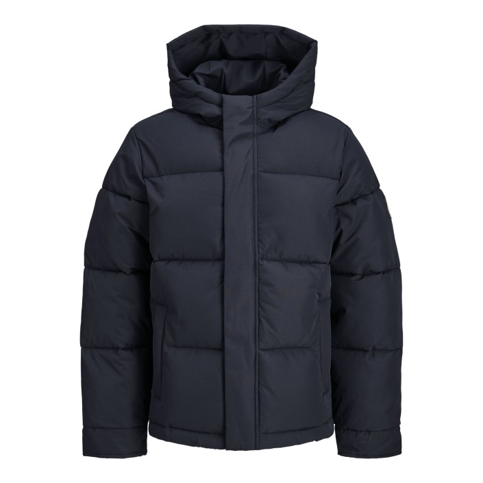 jack en jones boys JORINWOOD HOOD PUFFER JACKET JNR Dark Navy | Freewear JORINWOOD HOOD PUFFER JACKET JNR - www.freewear.nl - Freewear