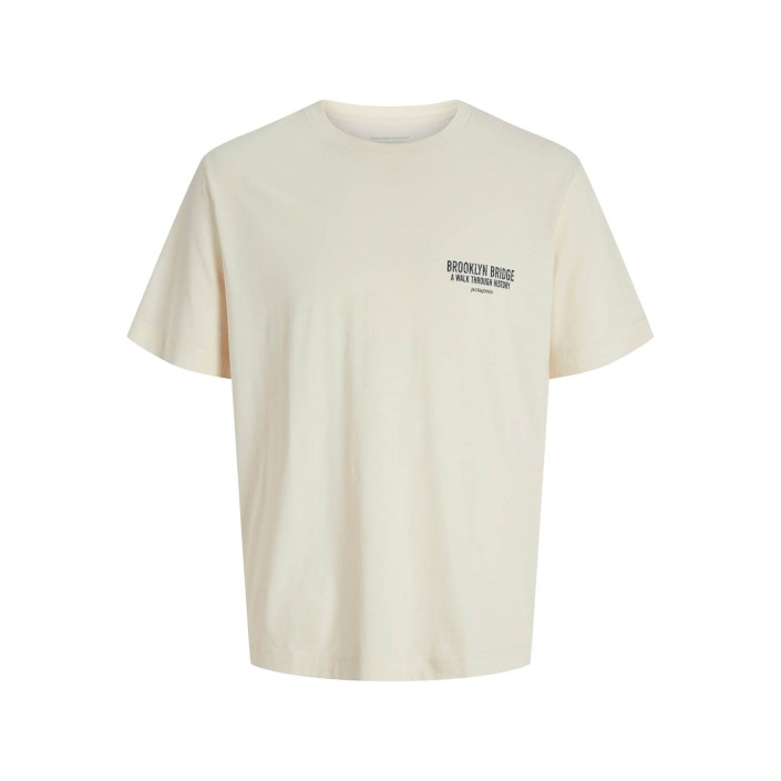 JACK&JONES ORIGINALS JORYORK BACK TEE SS CREW NECK Antique White | Freewear JORYORK BACK TEE SS CREW NECK - www.freewear.nl - Freewear