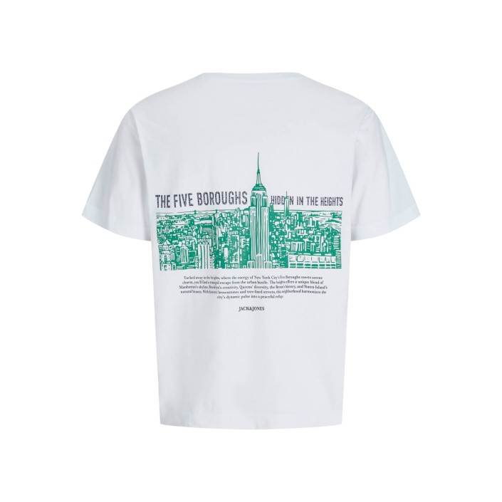 JACK&JONES ORIGINALS JORYORK BACK TEE SS CREW NECK Bright White | Freewear JORYORK BACK TEE SS CREW NECK - www.freewear.nl - Freewear