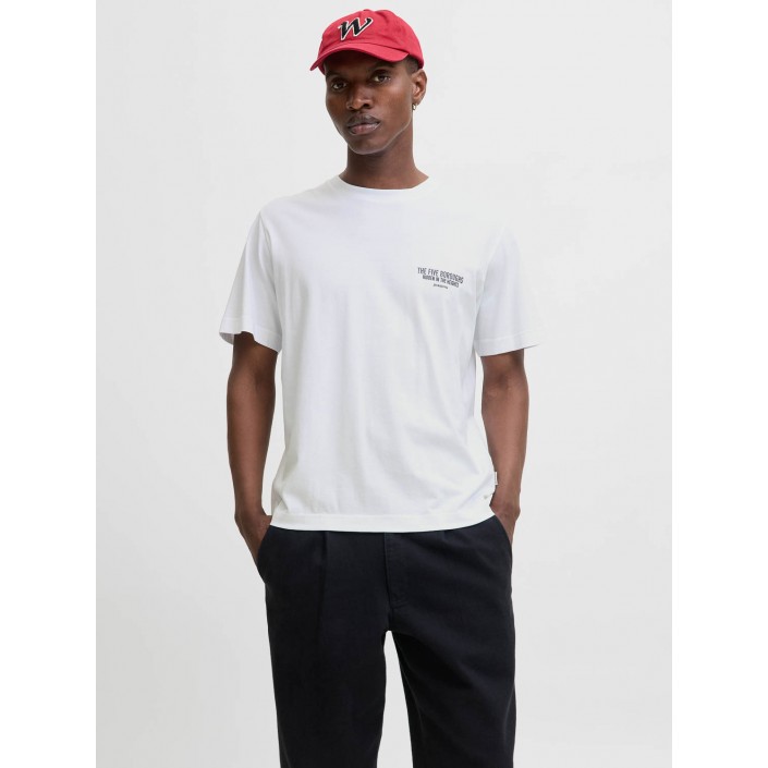 JACK&JONES ORIGINALS JORYORK BACK TEE SS CREW NECK Bright White | Freewear JORYORK BACK TEE SS CREW NECK - www.freewear.nl - Freewear