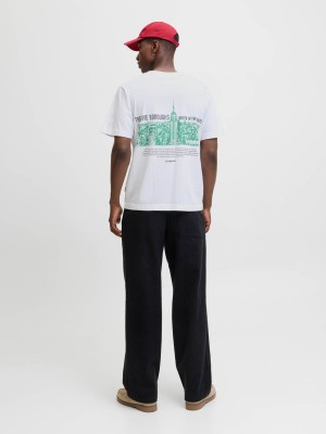 JACK&JONES ORIGINALS JORYORK BACK TEE SS CREW NECK Bright White | Freewear JORYORK BACK TEE SS CREW NECK - www.freewear.nl - Freewear