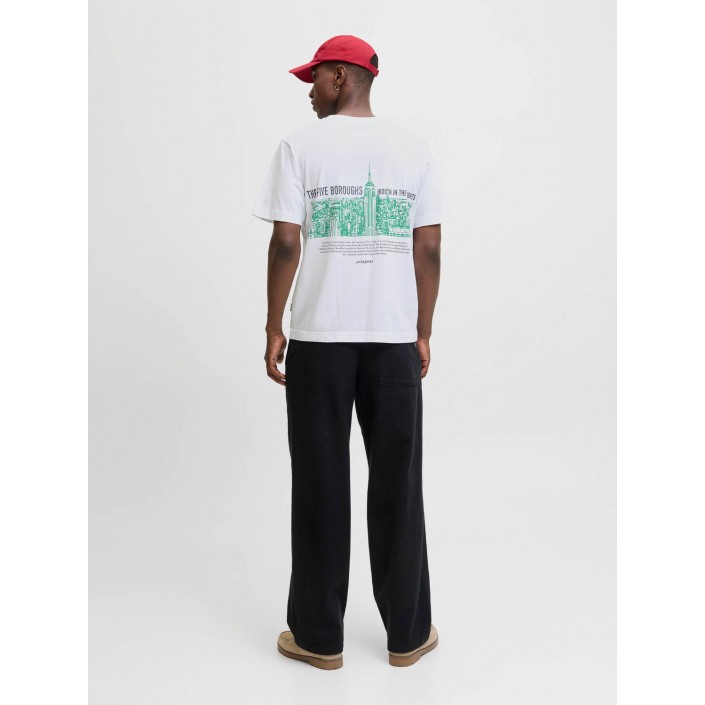 JACK&JONES ORIGINALS JORYORK BACK TEE SS CREW NECK Bright White | Freewear JORYORK BACK TEE SS CREW NECK - www.freewear.nl - Freewear