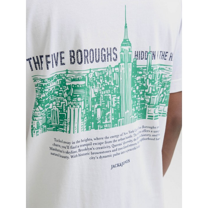 JACK&JONES ORIGINALS JORYORK BACK TEE SS CREW NECK Bright White | Freewear JORYORK BACK TEE SS CREW NECK - www.freewear.nl - Freewear