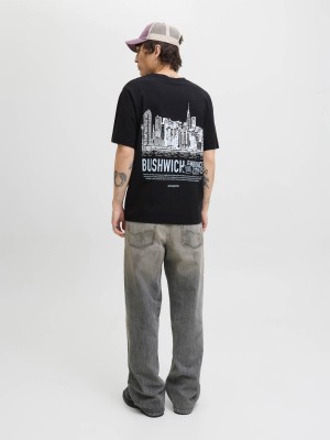 JACK&JONES ORIGINALS JORYORK BACK TEE SS CREW NECK Black | Freewear JORYORK BACK TEE SS CREW NECK - www.freewear.nl - Freewear