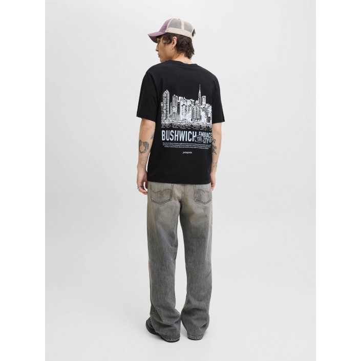 JACK&JONES ORIGINALS JORYORK BACK TEE SS CREW NECK Black | Freewear JORYORK BACK TEE SS CREW NECK - www.freewear.nl - Freewear