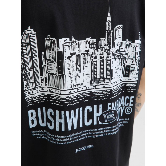 JACK&JONES ORIGINALS JORYORK BACK TEE SS CREW NECK Black | Freewear JORYORK BACK TEE SS CREW NECK - www.freewear.nl - Freewear
