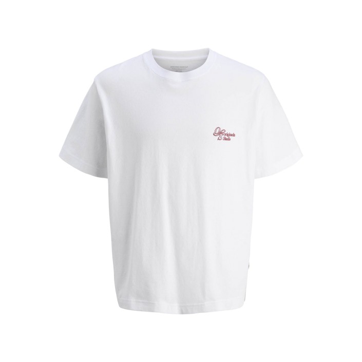 JACK&JONES ORIGINALS JORGRAMERCY BACK GRAPHIC TEE SS CN Bright White | Freewear JORGRAMERCY BACK GRAPHIC TEE SS CN - www.freewear.nl - Freewear