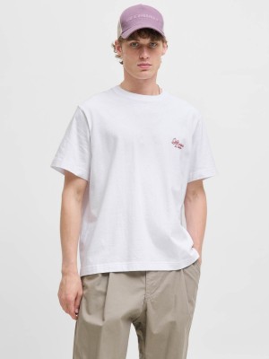JACK&JONES ORIGINALS JORGRAMERCY BACK GRAPHIC TEE SS CN Bright White | Freewear JORGRAMERCY BACK GRAPHIC TEE SS CN - www.freewear.nl - Freewear