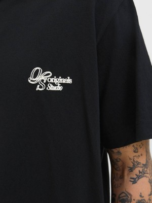 JACK&JONES ORIGINALS JORGRAMERCY BACK GRAPHIC TEE SS CN Black | Freewear JORGRAMERCY BACK GRAPHIC TEE SS CN - www.freewear.nl - Freewear