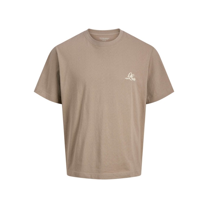 JACK&JONES ORIGINALS JORGRAMERCY BACK GRAPHIC TEE SS CN Mocha Meringue | Freewear JORGRAMERCY BACK GRAPHIC TEE SS CN - www.freewear.nl - Freewear