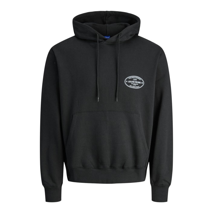JACK&JONES ORIGINALS JORYORK GRAPHIC SWEAT HOOD Black | Freewear JORYORK GRAPHIC SWEAT HOOD - www.freewear.nl - Freewear
