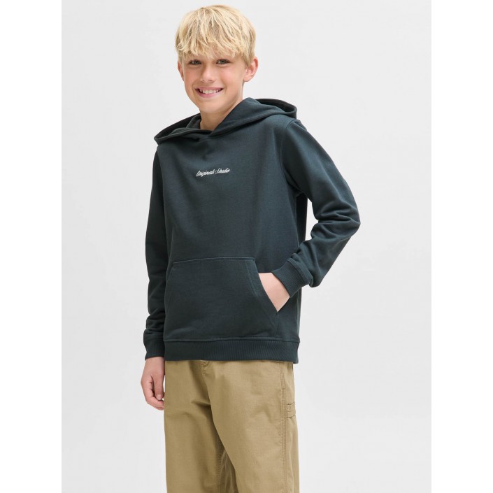 jack en jones boys JORNORREBRO EMB SWEAT HOOD NOOS JNR Forest River | Freewear JORNORREBRO EMB SWEAT HOOD NOOS JNR - www.freewear.nl - Freewear