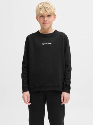 jack en jones boys JORNORREBRO EMB SWEAT CREW NOOS JNR Black | Freewear JORNORREBRO EMB SWEAT CREW NOOS JNR - www.freewear.nl - Freewear