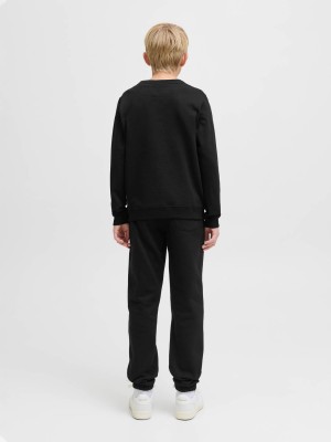 jack en jones boys JORNORREBRO EMB SWEAT CREW NOOS JNR Black | Freewear JORNORREBRO EMB SWEAT CREW NOOS JNR - www.freewear.nl - Freewear