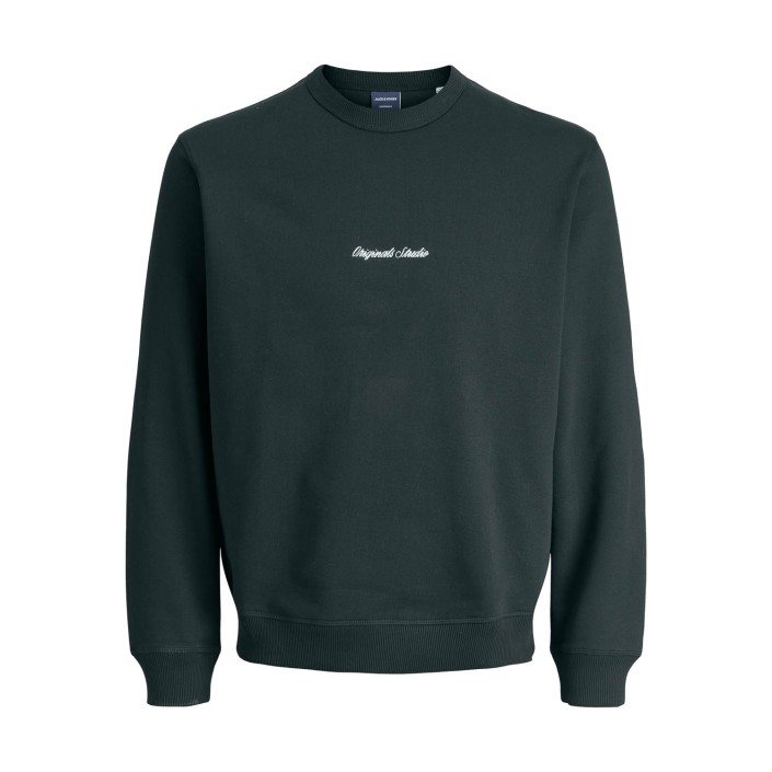 jack en jones boys JORNORREBRO EMB SWEAT CREW NOOS JNR Forest River | Freewear JORNORREBRO EMB SWEAT CREW NOOS JNR - www.freewear.nl - Freewear