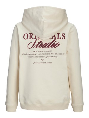 jack en jones boys JORNORREBRO TYPO BACK SWEAT HOOD SN: Antique White | Freewear JORNORREBRO TYPO BACK SWEAT HOOD SN: - www.freewear.nl - Freewear