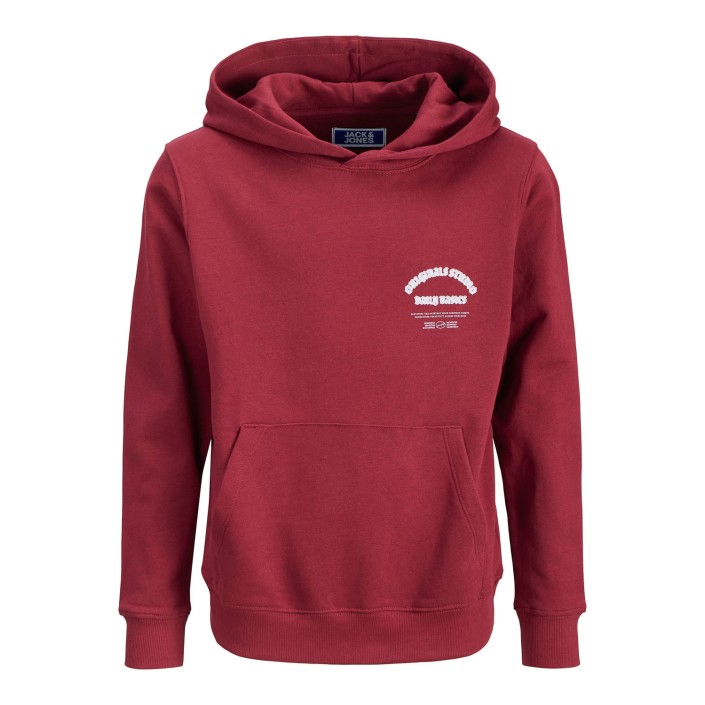 jack en jones boys JORMEADOWS SWEAT HOOD JNR Tibetan Red | Freewear JORMEADOWS SWEAT HOOD JNR - www.freewear.nl - Freewear