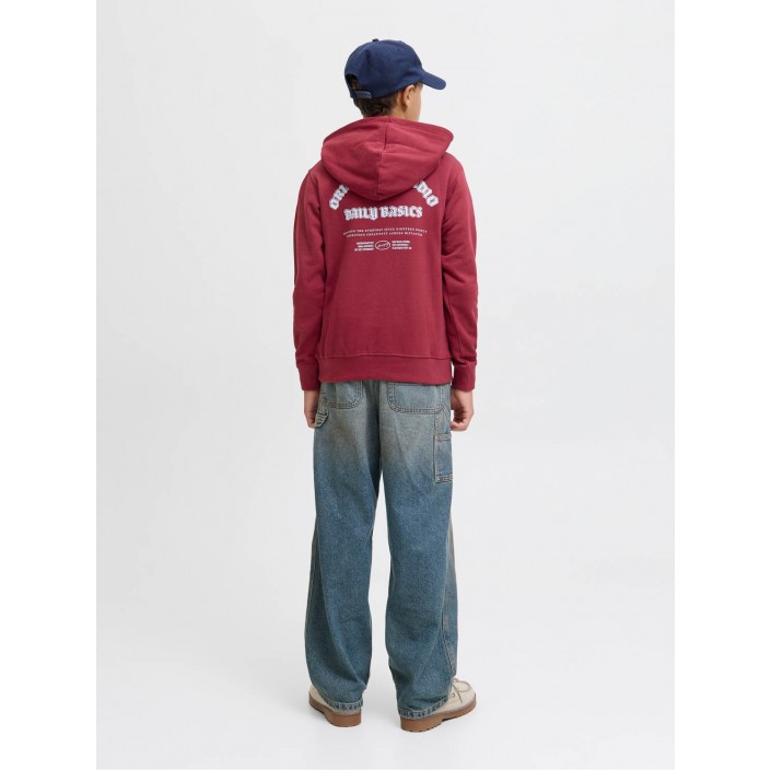 jack en jones boys JORMEADOWS SWEAT HOOD JNR Tibetan Red | Freewear JORMEADOWS SWEAT HOOD JNR - www.freewear.nl - Freewear