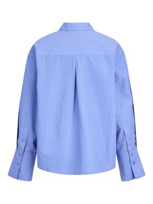 JACK&JONES ORIGINALS JXBELLA RLX SHINE LS SHIRT WVN Ultramarine/SILVER RHINESTONES | Freewear JXBELLA RLX SHINE LS SHIRT WVN - www.freewear.nl - Freewear