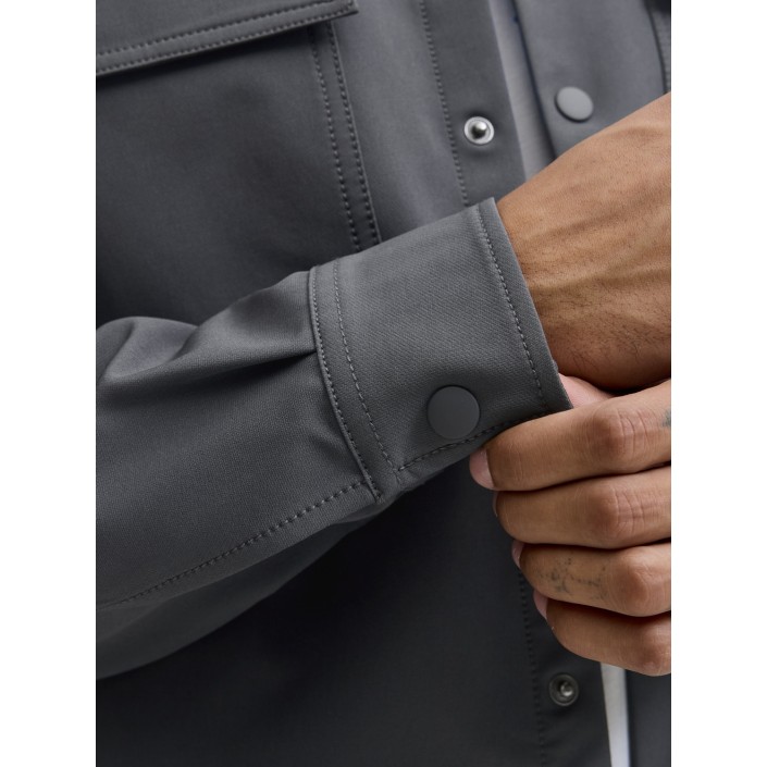 JACK&JONES ORIGINALS JCOPOINT COMMUTE TRAVEL SHIRT BF Black Oyster | Freewear JCOPOINT COMMUTE TRAVEL SHIRT BF - www.freewear.nl - Freewear