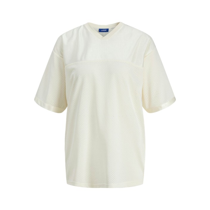 JACK&JONES ORIGINALS JXZOLA MESH PRINT SS V NECK TEE JRS: Cloud Dancer/LOS ANGELES 98 | Freewear JXZOLA MESH PRINT SS V NECK TEE JRS: - www.freewear.nl - Freewear
