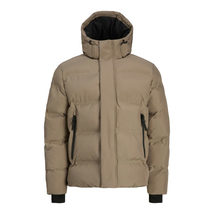 JACK&JONES ORIGINALS JCOFUSION PUFFER JACKET Desert Taupe | Freewear JCOFUSION PUFFER JACKET - www.freewear.nl - Freewear