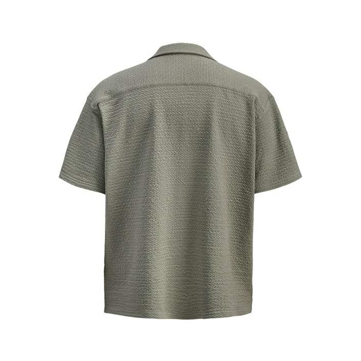 JACK%JONES PREMIUM JPRBLALEO JACQUARD RESORT S/S SHIRT Dried Sage | Freewear JPRBLALEO JACQUARD RESORT S/S SHIRT - www.freewear.nl - Freewear