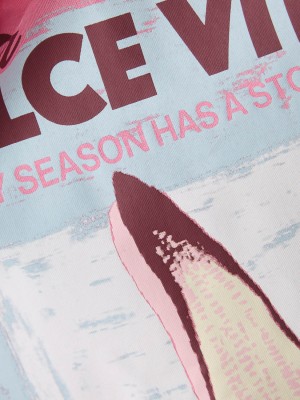 JACK&JONES ORIGINALS JXJOEY LUCY RLX SS PRINT TEE JRS Morning Glory/DOLCE VITA | Freewear JXJOEY LUCY RLX SS PRINT TEE JRS - www.freewear.nl - Freewear