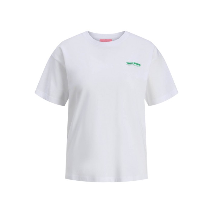 JACK&JONES ORIGINALS JXJOEY LUCY RLX SS PRINT TEE JRS Bright White/THE MOON | Freewear JXJOEY LUCY RLX SS PRINT TEE JRS - www.freewear.nl - Freewear