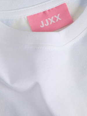 JACK&JONES ORIGINALS JXJOEY LUCY RLX SS PRINT TEE JRS Bright White/THE MOON | Freewear JXJOEY LUCY RLX SS PRINT TEE JRS - www.freewear.nl - Freewear