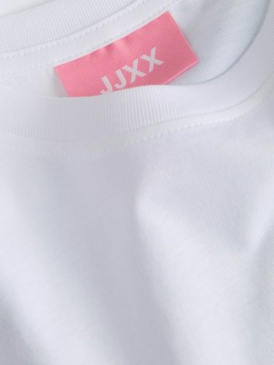 JACK&JONES ORIGINALS JXJOEY LUCY RLX SS PRINT TEE JRS Bright White/GROOVY SUMMER | Freewear JXJOEY LUCY RLX SS PRINT TEE JRS - www.freewear.nl - Freewear