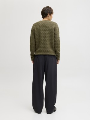 JACK%JONES PREMIUM JPRBLASIMON STRUCTURE KNIT CREW NEC: Beech | Freewear JPRBLASIMON STRUCTURE KNIT CREW NEC: - www.freewear.nl - Freewear