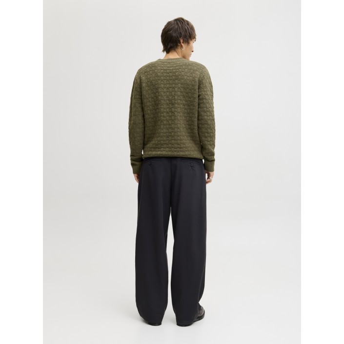 JACK%JONES PREMIUM JPRBLASIMON STRUCTURE KNIT CREW NEC: Beech | Freewear JPRBLASIMON STRUCTURE KNIT CREW NEC: - www.freewear.nl - Freewear