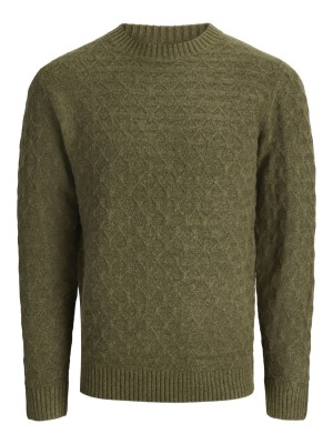 JACK%JONES PREMIUM JPRBLASIMON STRUCTURE KNIT CREW NEC: Beech | Freewear JPRBLASIMON STRUCTURE KNIT CREW NEC: - www.freewear.nl - Freewear