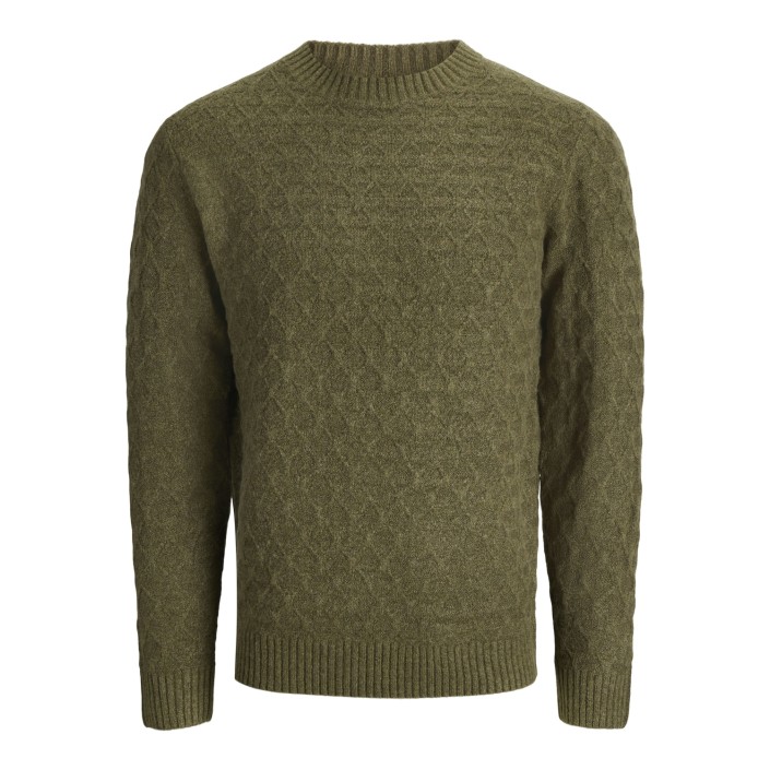 JACK%JONES PREMIUM JPRBLASIMON STRUCTURE KNIT CREW NEC: Beech | Freewear JPRBLASIMON STRUCTURE KNIT CREW NEC: - www.freewear.nl - Freewear