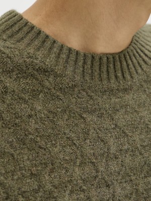 JACK%JONES PREMIUM JPRBLASIMON STRUCTURE KNIT CREW NEC: Beech | Freewear JPRBLASIMON STRUCTURE KNIT CREW NEC: - www.freewear.nl - Freewear