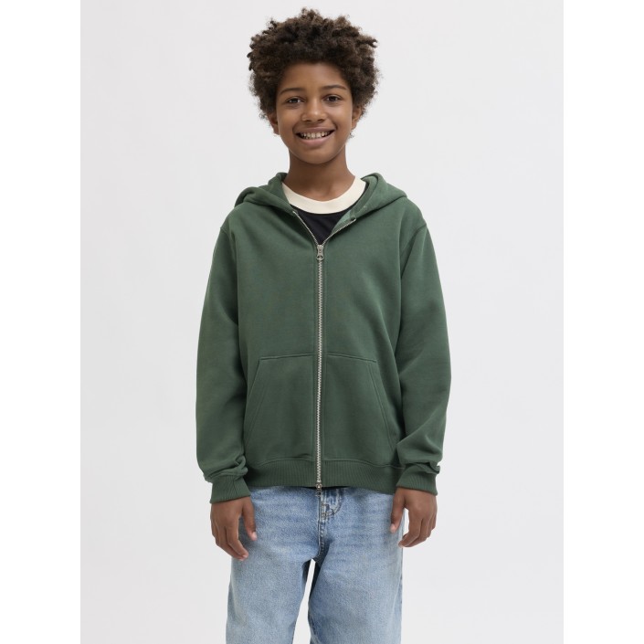 jack en jones boys JORBEDFORD SWEAT ZIP HOOD JNR Sycamore | Freewear JORBEDFORD SWEAT ZIP HOOD JNR - www.freewear.nl - Freewear