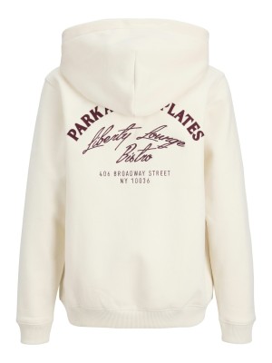 jack en jones boys JORBEDFORD SWEAT ZIP HOOD JNR Antique White | Freewear JORBEDFORD SWEAT ZIP HOOD JNR - www.freewear.nl - Freewear