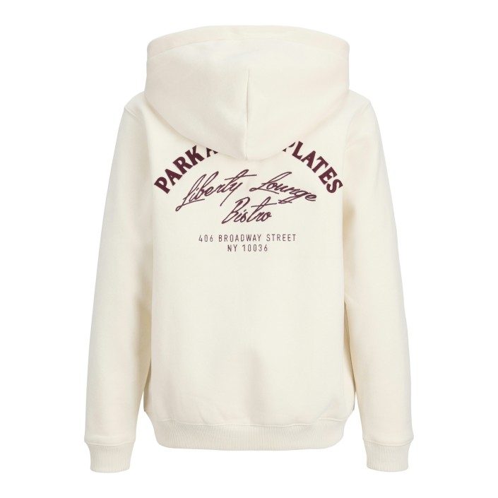 jack en jones boys JORBEDFORD SWEAT ZIP HOOD JNR Antique White | Freewear JORBEDFORD SWEAT ZIP HOOD JNR - www.freewear.nl - Freewear