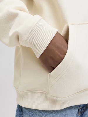 jack en jones boys JORBEDFORD SWEAT ZIP HOOD JNR Antique White | Freewear JORBEDFORD SWEAT ZIP HOOD JNR - www.freewear.nl - Freewear