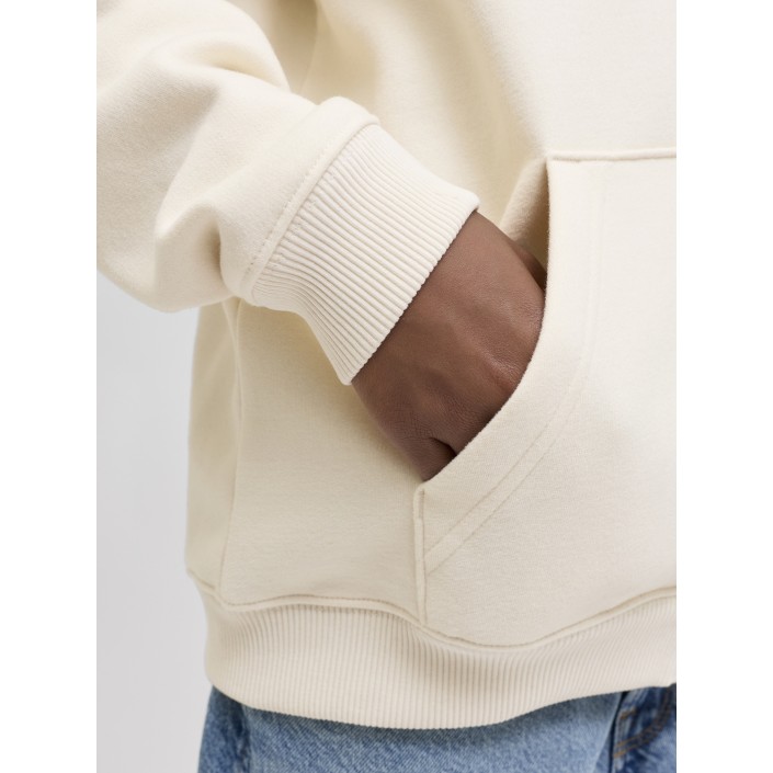 jack en jones boys JORBEDFORD SWEAT ZIP HOOD JNR Antique White | Freewear JORBEDFORD SWEAT ZIP HOOD JNR - www.freewear.nl - Freewear