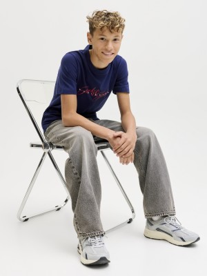 jack en jones boys JJIALEX JJIORIGINAL SQ 336 BF JNR Black Denim/JJ 2711 | Freewear JJIALEX JJIORIGINAL SQ 336 BF JNR - www.freewear.nl - Freewear