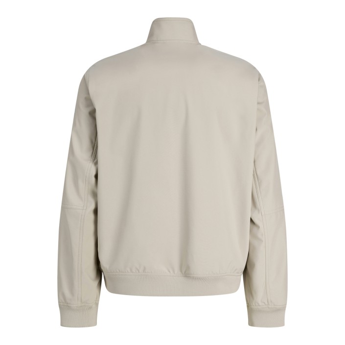 Jack & Jones:JACK&JONES ESSENTIALS JJEPARKER SOFTSHELL BOMBER SN Moonbeam | Freewear JJEPARKER SOFTSHELL BOMBER SN - www.freewear.nl - Freewear