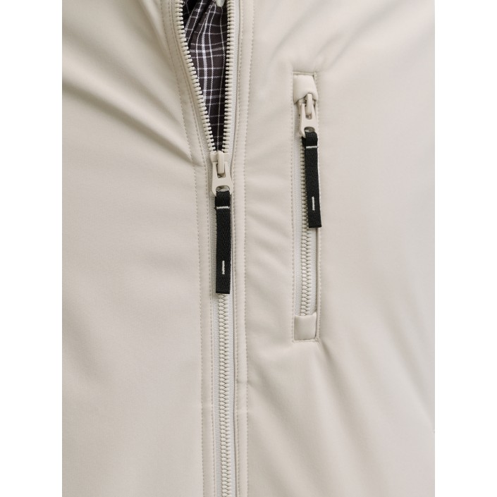 Jack & Jones:JACK&JONES ESSENTIALS JJEPARKER SOFTSHELL BOMBER SN Moonbeam | Freewear JJEPARKER SOFTSHELL BOMBER SN - www.freewear.nl - Freewear