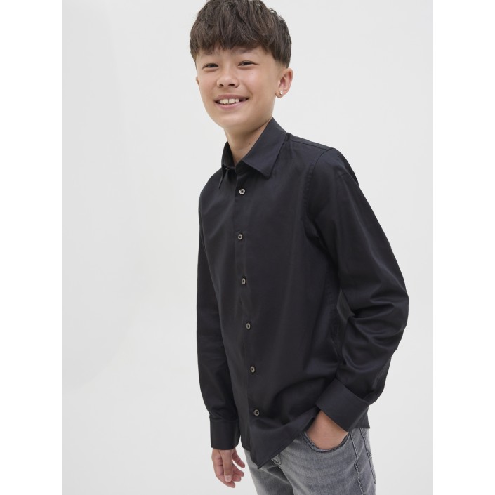 jack en jones boys JJNICO SHIRT LS STYD JNR Black | Freewear JJNICO SHIRT LS STYD JNR - www.freewear.nl - Freewear