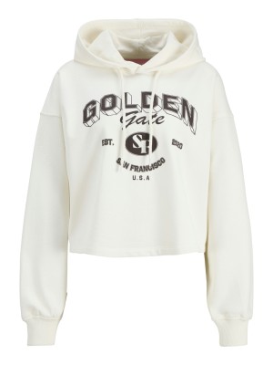 JACK&JONES ORIGINALS JXMERLE RLX SHORT HOOD SWT Vanilla Ice/GOLDEN GATE | Freewear JXMERLE RLX SHORT HOOD SWT - www.freewear.nl - Freewear