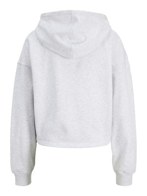 JACK&JONES ORIGINALS JXMERLE RLX SHORT HOOD SWT White Melange/NEWPORT | Freewear JXMERLE RLX SHORT HOOD SWT - www.freewear.nl - Freewear