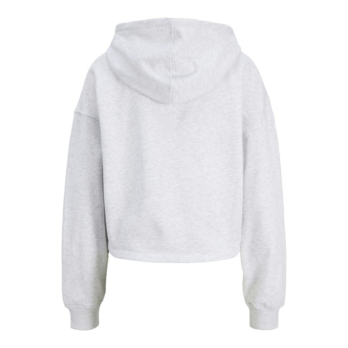 JACK&JONES ORIGINALS JXMERLE RLX SHORT HOOD SWT White Melange/NEWPORT | Freewear JXMERLE RLX SHORT HOOD SWT - www.freewear.nl - Freewear