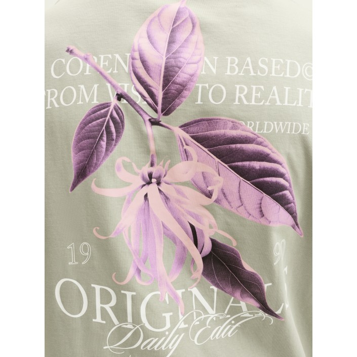 JACK&JONES ORIGINALS JORCATSKILLS CUT OUT TEE CREW NECK Seagrass | Freewear JORCATSKILLS CUT OUT TEE CREW NECK - www.freewear.nl - Freewear